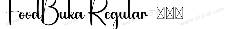 FoodBuka Regular字体转换